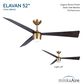 Minka-Aire Elavan 52" Indoor/Outdoor Ceiling Fan with LED Light in Legacy Brass, , large