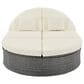 HOMLUX 2-Person Outdoor Daybed with Adjustable Backrests and Foldable Cup Trays in Beige, , large