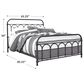 Ashley Nashburg Queen Slat Metal Bed in Black, , large