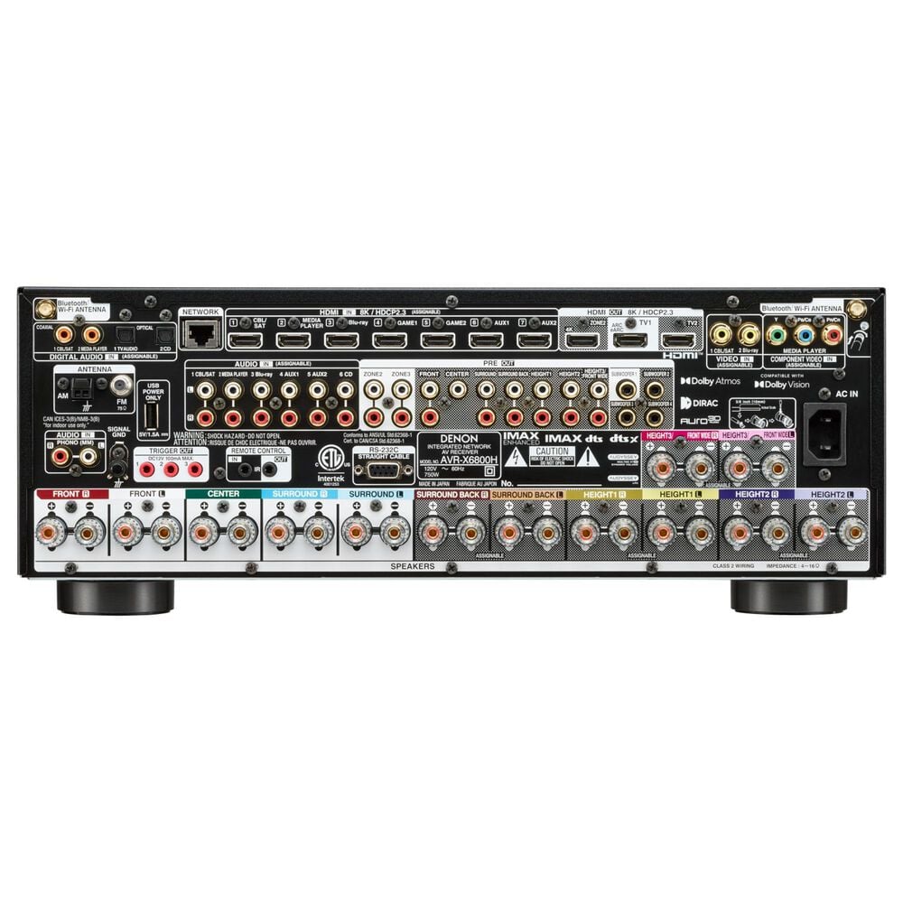 Denon 11.4 Channel AV Reciever in Black, , large