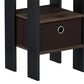 HOMLUX 1-Drawer End Table in Columbia Walnut, , large