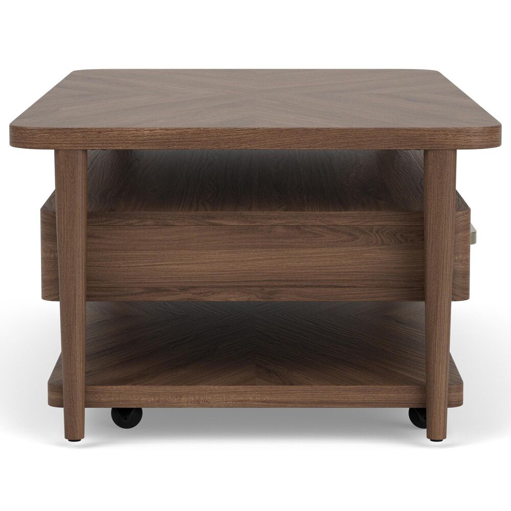 Riverside Furniture Delia 2-Drawer Cocktail Table in Nouveau Walnut, , large