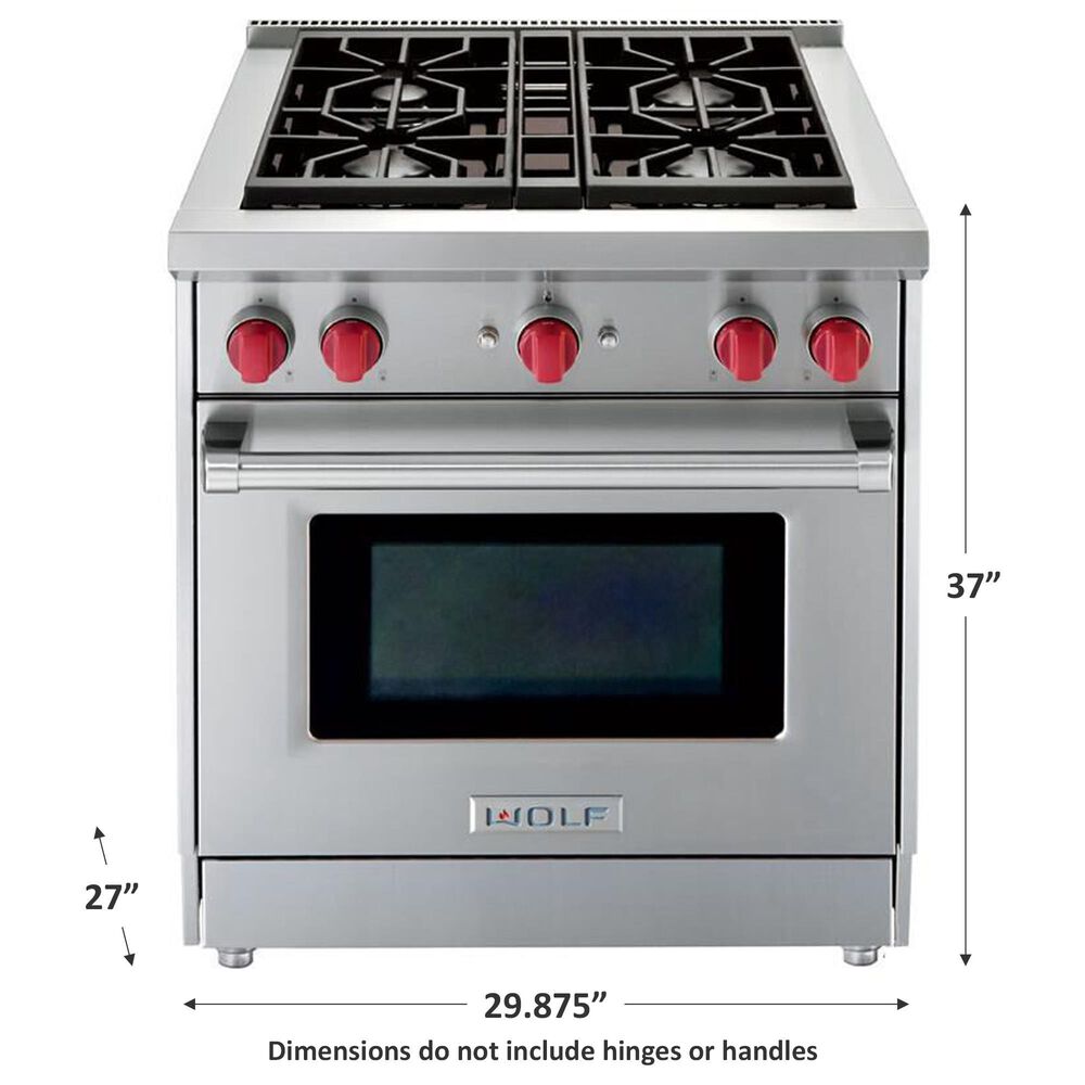 Wolf 30&quot; Gas Range &#40;Liquid Propane&#41;, , large