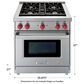 Wolf 30" Gas Range (Liquid Propane), , large