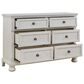 Ashley Robbinsdale 6 Drawer Dresser and Mirror in Antique White, , large