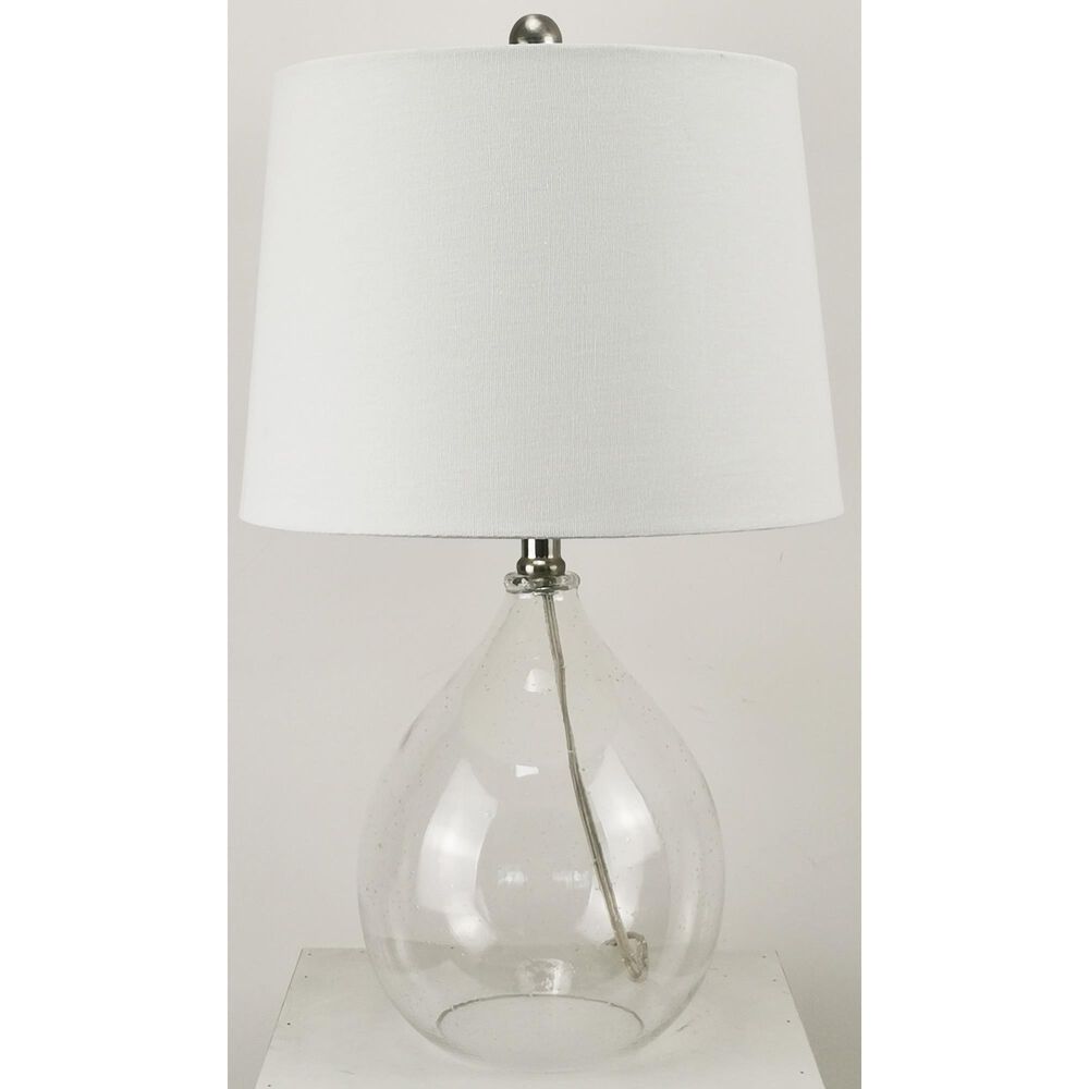 TLC Lighting Inc Glass Table Lamp with Drum Shade, , large