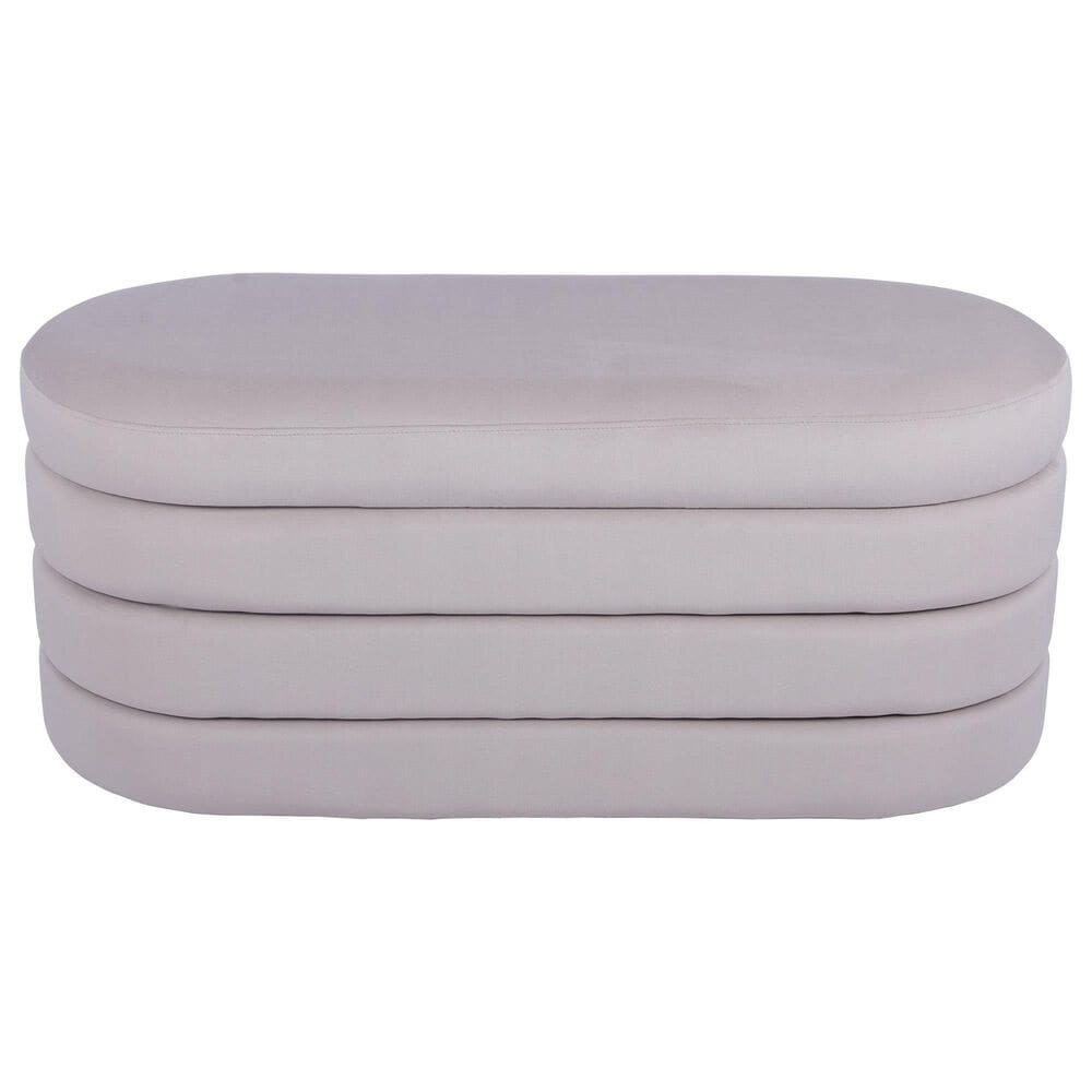 Rta Products Storage Ottoman Bench in Taupe, , large