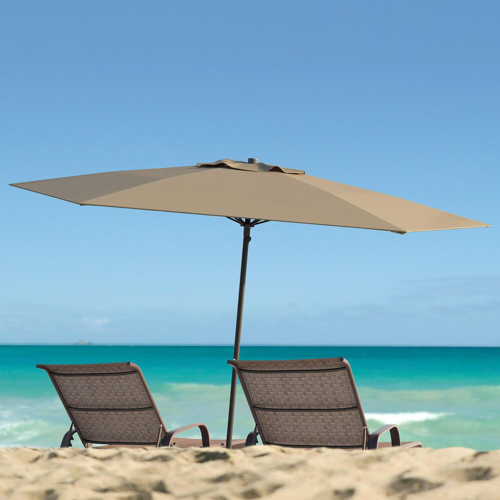 CorLiving 7.5' UV & Wind Resistant Umbrella in Sandy Brown, , large