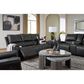 Ashley Glossmore Manual Reclining Sofa in Black, , large