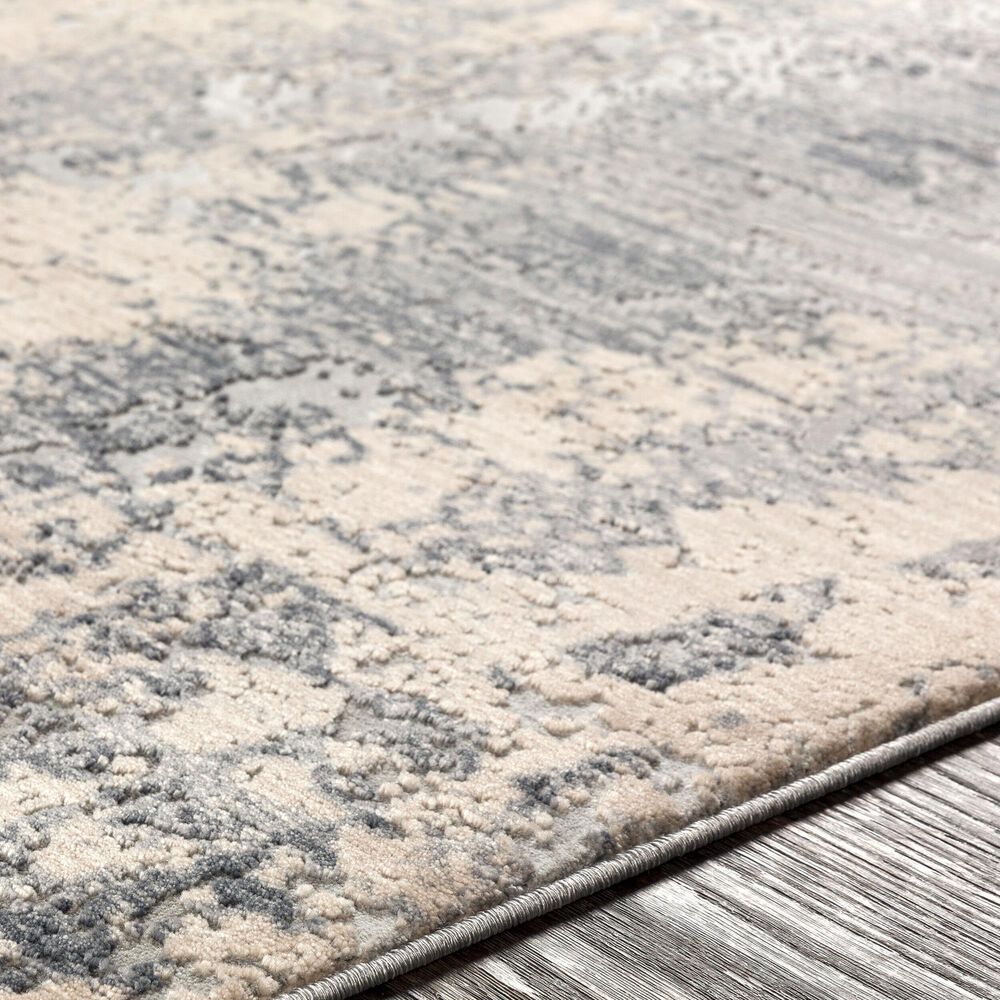 Surya Alpine 2&#39; x 2&#39;11&quot; Gray, Charcoal, Light Gray and Taupe Area Rug, , large