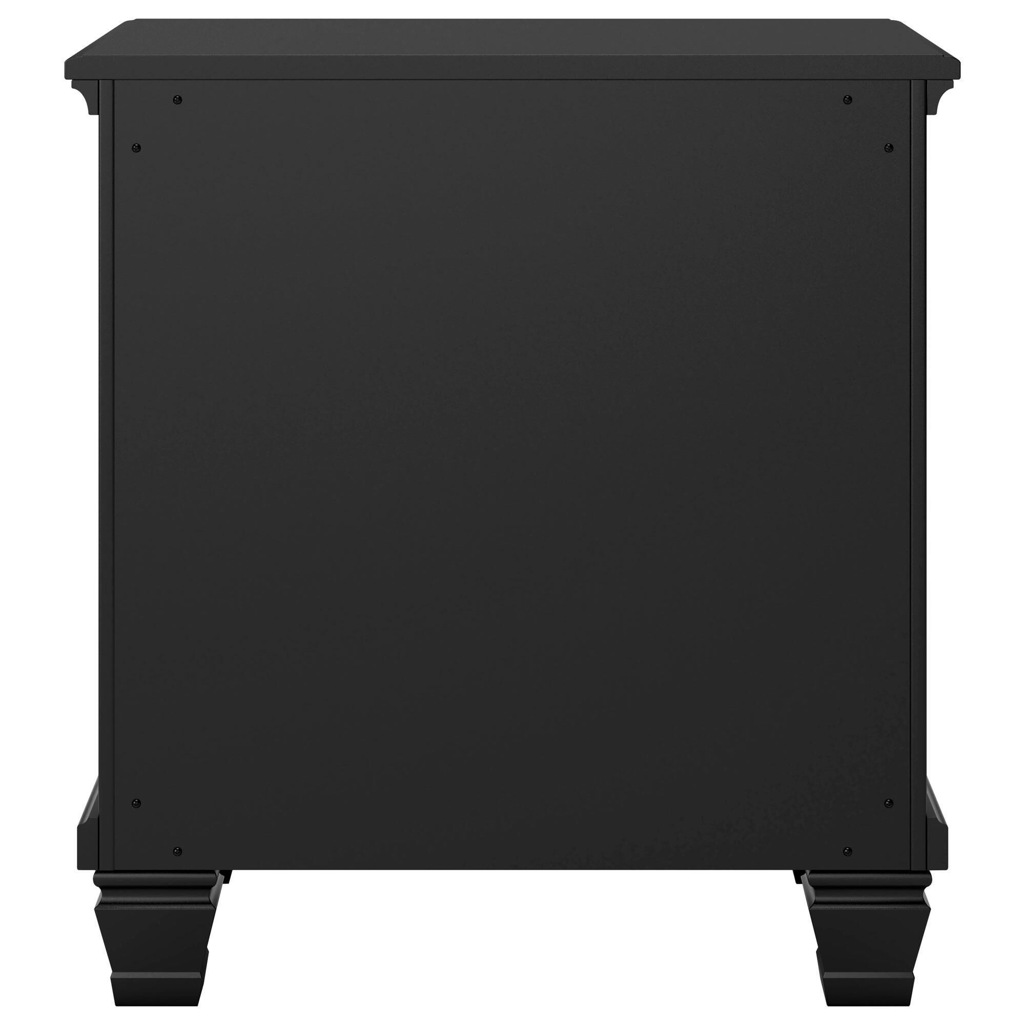 Ashley nightstand black top