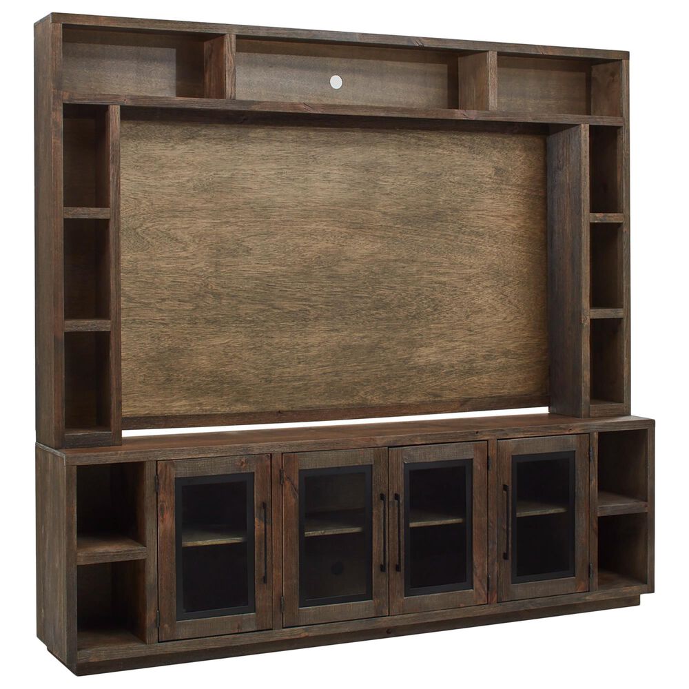 Riva Ridge Paige 97" Console with Hutch in Brindle, , large