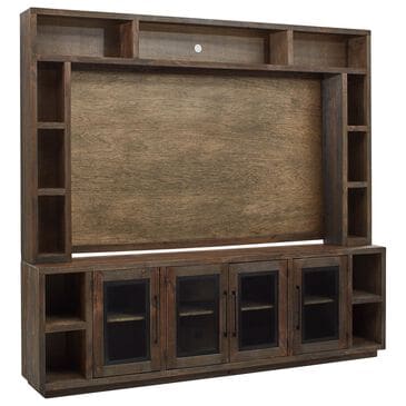Riva Ridge Paige 97" Console with Hutch in Brindle, , large