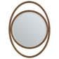James Martin Vanities Esca 28" Oval Mirror in Mid-Century Walnut, , large