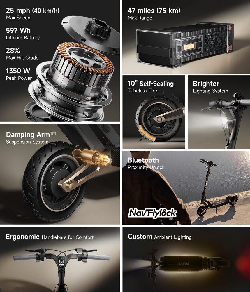 Navee ST3 Pro Electric Scooter, , large