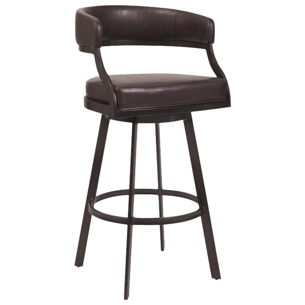 Blue River Saturn 26" Counter Stool with Ford Brown Seat in Auburn Bay, , large