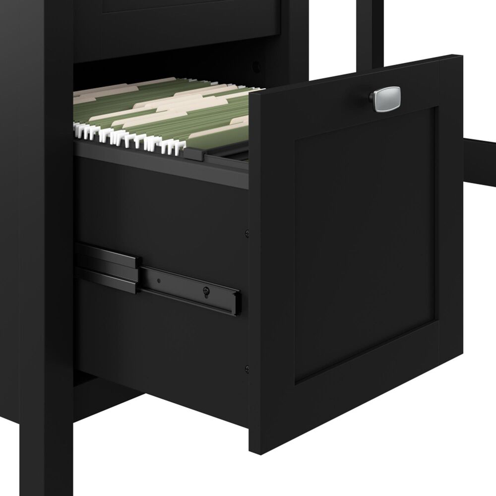Bush Broadview 3-Drawer Computer Desk in Classic Black, , large