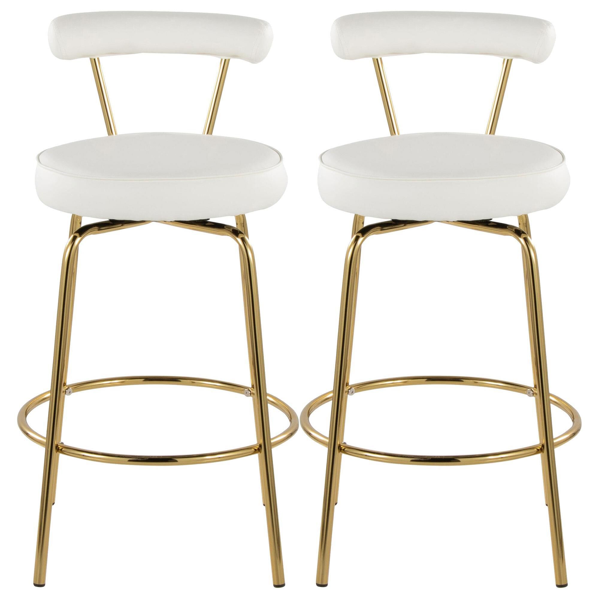 LumiSource Rhonda Swivel Counter Stool - Thumbnail 3