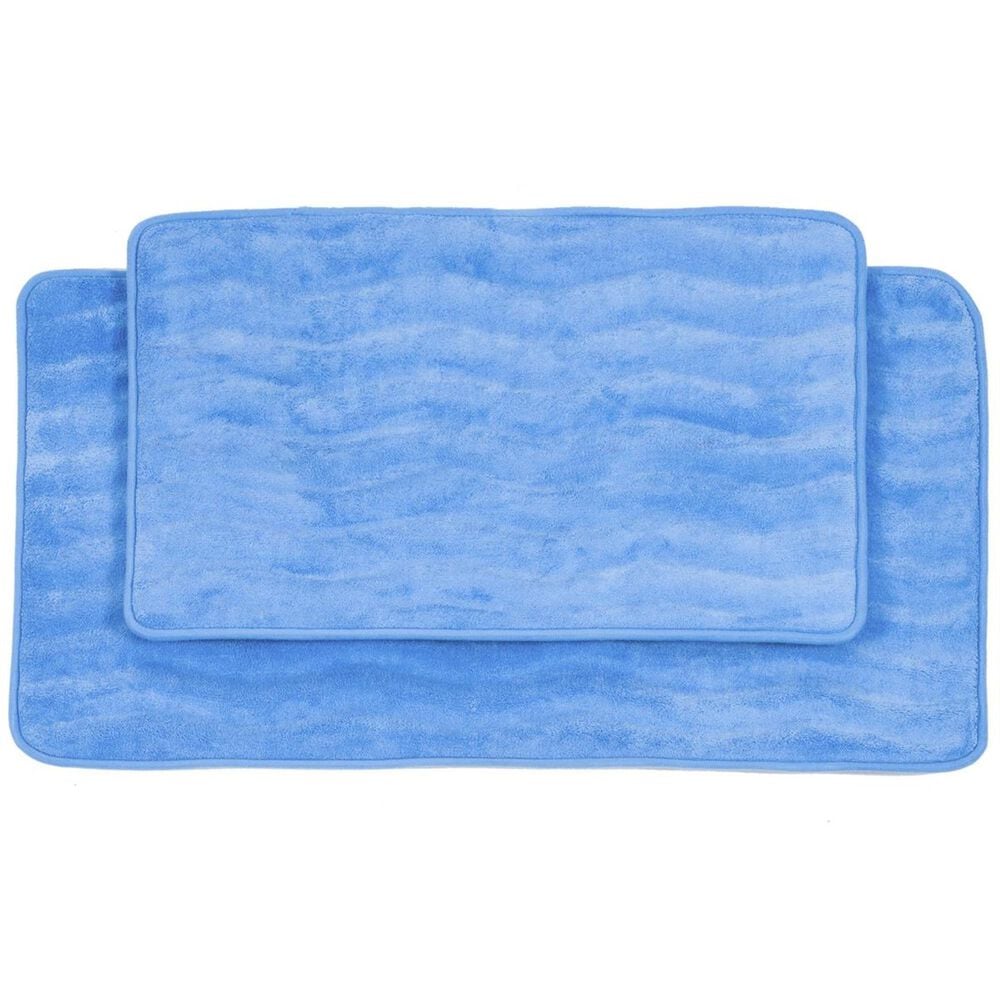 Timberlake Lavish Home 2 Piece Memory Foam Bath Mat Set, , large