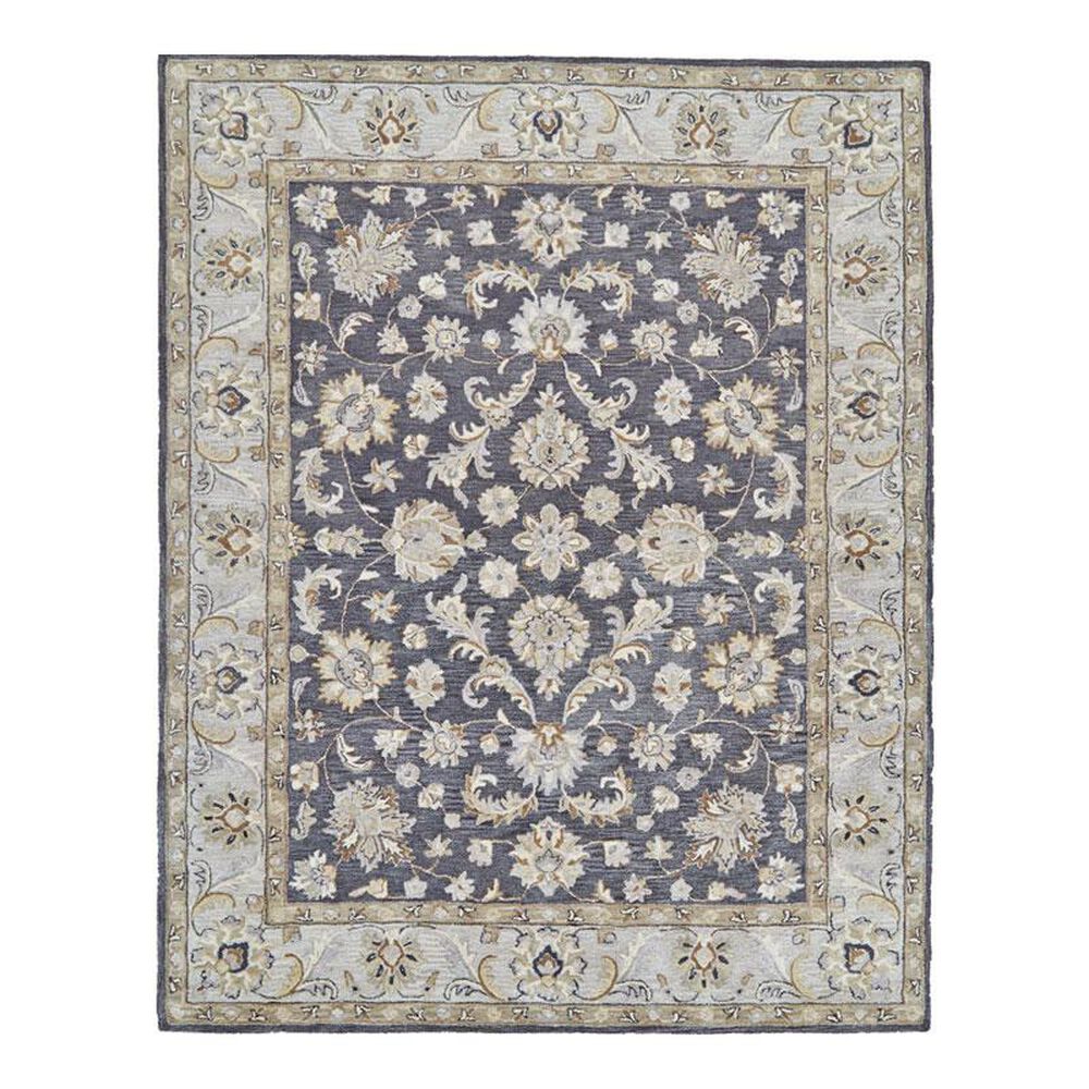 Feizy Rugs Eaton 8397F 5' x 8' Charcoal Area Rug, , large