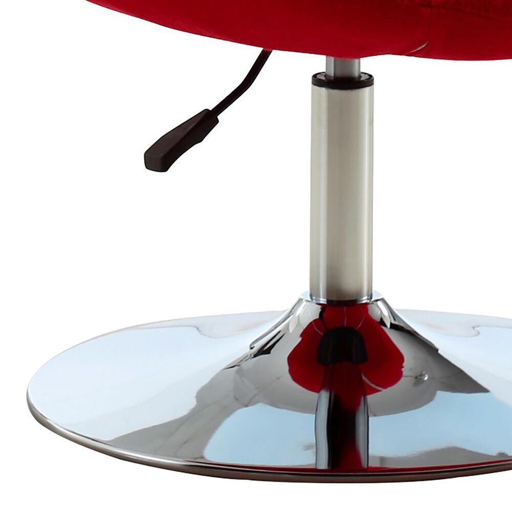 Dayton Hopper Adjustable Swivel Chair in Red, , large