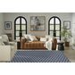 Nourison Twist Reversible 6" x 9" Navy Indoor/Outdoor Area Rug, , large