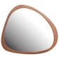 Hearth and Haven 45" Wall Mirror with Curvy Shape and Pine Wood Frame in Natural, , large
