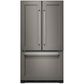 KitchenAid 22 Cu. Ft. 36" Wide Counter Depth French Door Refrigerator - Panels Sold Separately, , large