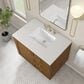 James Martin Laurent 36" Single Bathroom Vanity in Honey Oak with 3 cm Victorian Silver Silestone Top and Rectangular Sink, , large