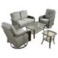 HOMLUX 6-Piece Patio Conversation Set in Dark Gray, , large