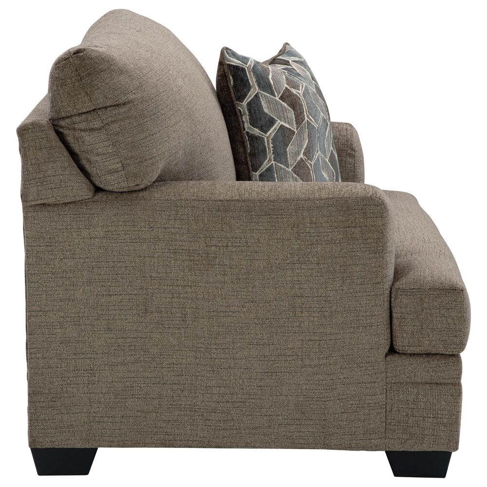 Ashley Stonemeade Chair and a Half with Ottoman in Nutmeg, , large
