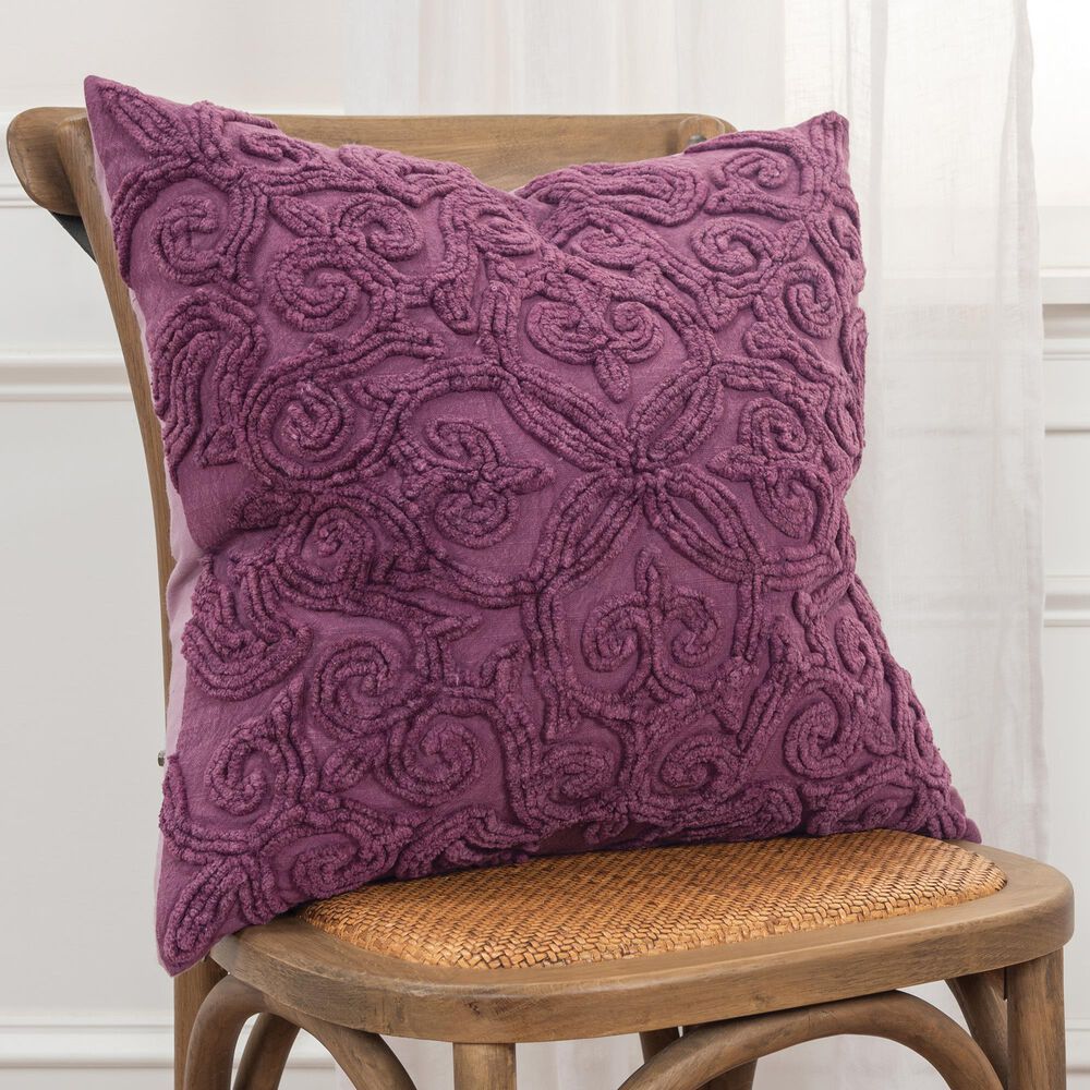 Rizzy Home Solid 20" Poly Filled Pillow in Purple, , large