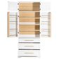 HOMLUX HOMLUX 78.2" Tall Farmhouse Kitchen Pantry Cabinet with 8 Door Shelves, Storage Cabinet with 3 Adjustable Shelves, 3 Large Drawers, Versatile Cupboard for Kitchen, Dining & Bathroom, Retro White, , large