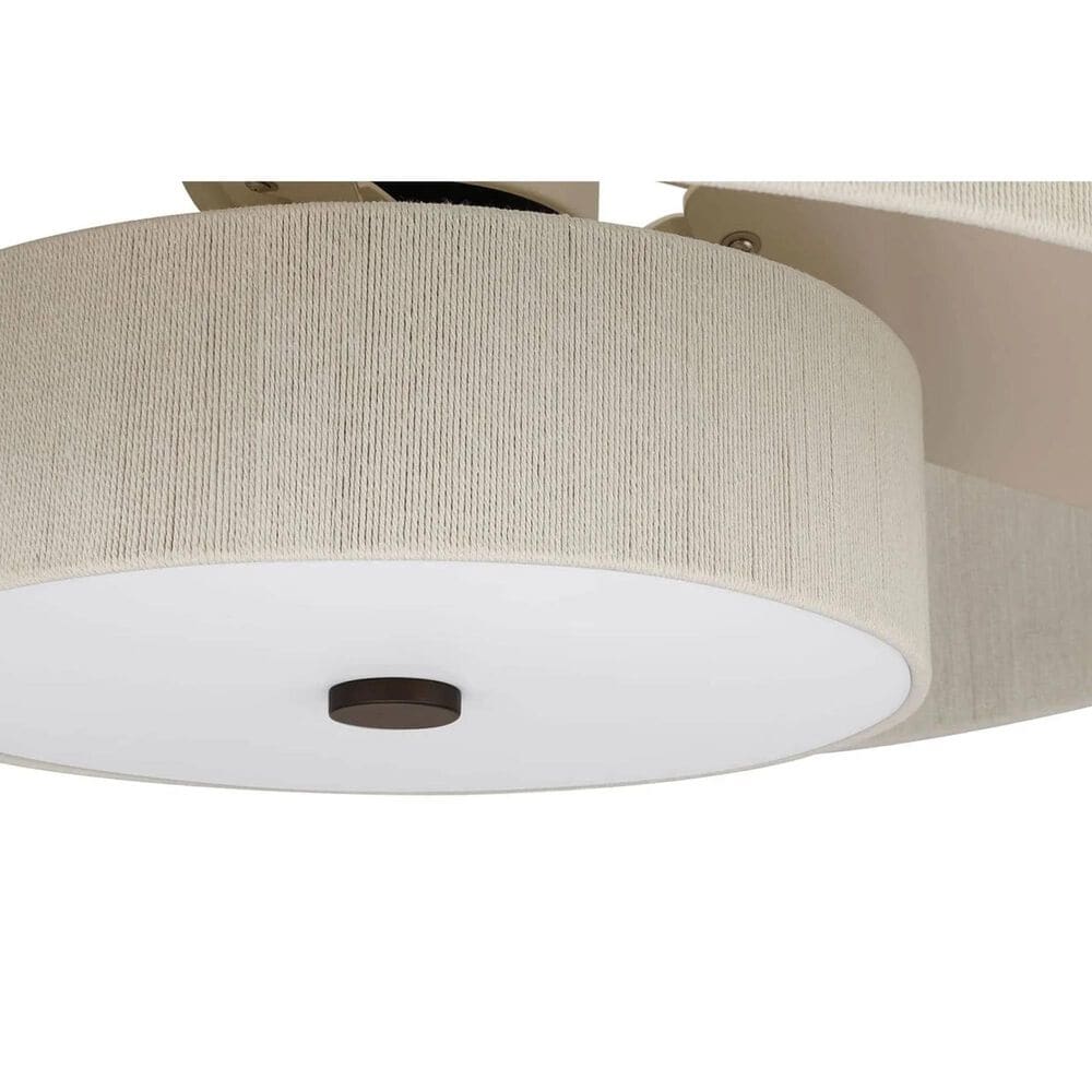 Hunter Brookside Jasmine Roth 30" Indoor Ceiling Fandelier with LED Light and Remote Control in Matte Bronze, , large