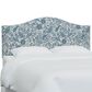 Rifle Paper Co Crafted by Cloth and Company Mayfair Full Headboard in Peacock Blue/White, , large