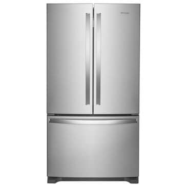 Whirlpool 25.2 Cu. Ft. French Door Refrigerator with Water Dispenser in Fingerprint Resistant Stainless Steel, , large