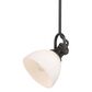Golden Lighting Hines Mini Pendant in Rubbed Bronze with Opal Glass, , large