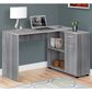 Glideaway 46" Contemporary Computer Desk in Gray, , large