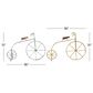 Maple and Jade Bicycle Sculpture in Silver, Gold and Brown (Set of 2), , large