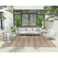 Nourison Positano Geometric Jute 6" x 9" Indoor/Outdoor Area Rug, , large