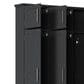 HOMLUX 4-Hook Hall Tree with 8-Door in Black and Walnut, , large