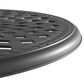 Hearth and Haven Aluminum Patio Dining Table With Umbrella Hole and Bottom Shelf in Black, , large