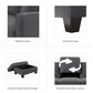 Bush Stockton 4-Piece Living Room Set with Chaise Lounge in Dark Gray, , large