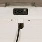 Belle Furnishings Abbey Park 2 Drawer Nightstand with Charging Station in White, , large