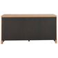 Universal Furniture Modern Walker California King Panel Bed with Dresser and Nightstand in Natural Oak with AC Outlets and USB Ports, , large