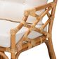 Baxton Studio Sonia Rattan Arm Chair in White, , large