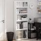 HOMLUX Enhanced Home 5-Tier Shelf Bookcase in White, , large