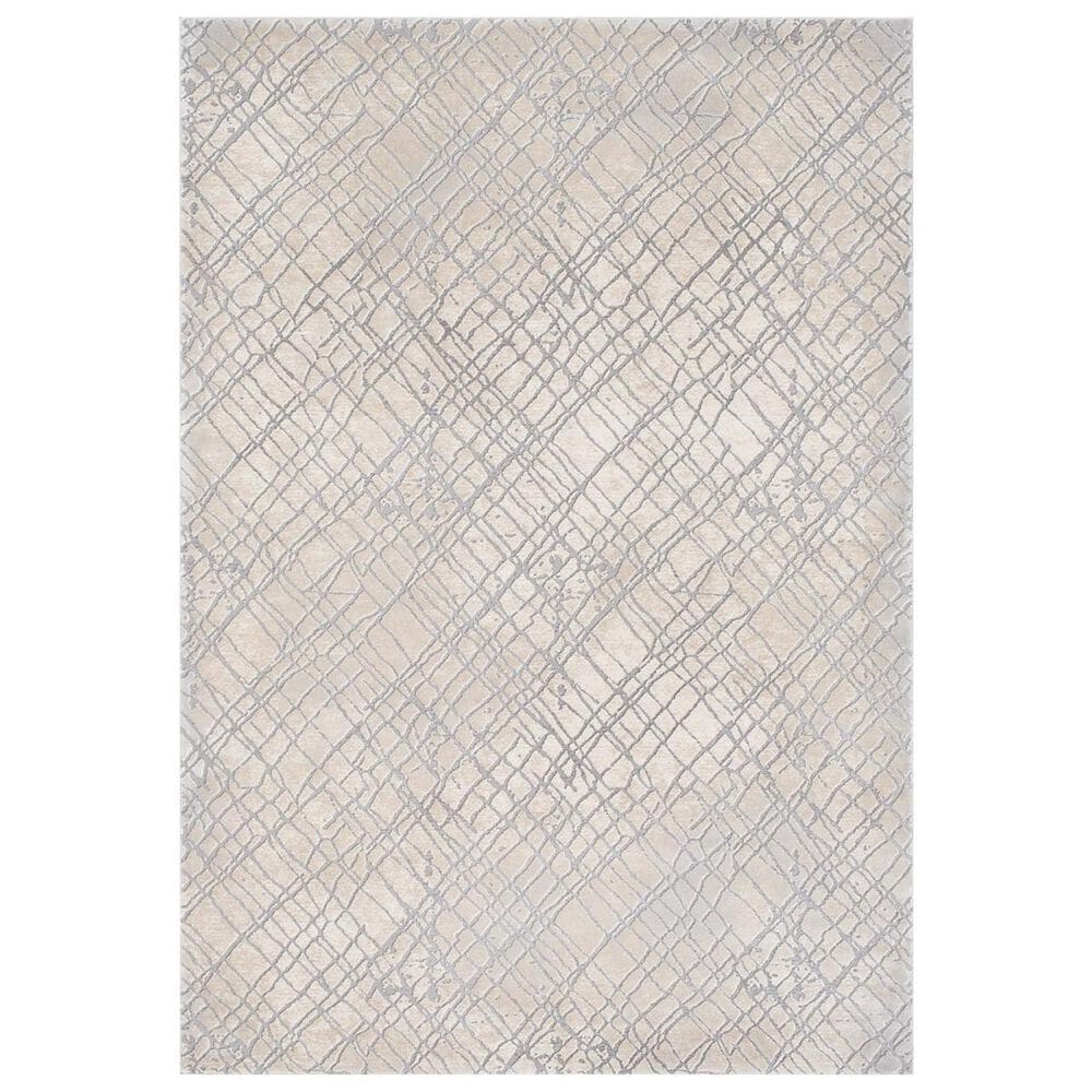 Surya Tibetan TBT-2314 2" x 3" Gray, Cream and Taupe Runner, , large