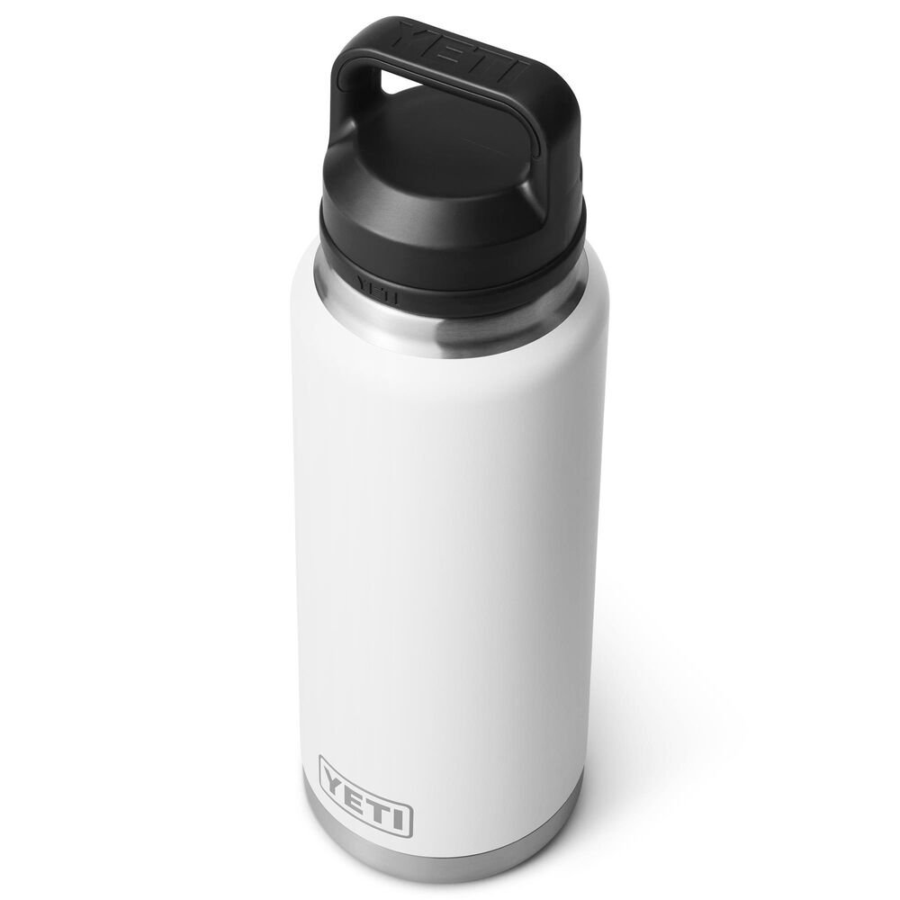 YETI Rambler 36 Oz Water Bottle with Chug Cap in White, , large