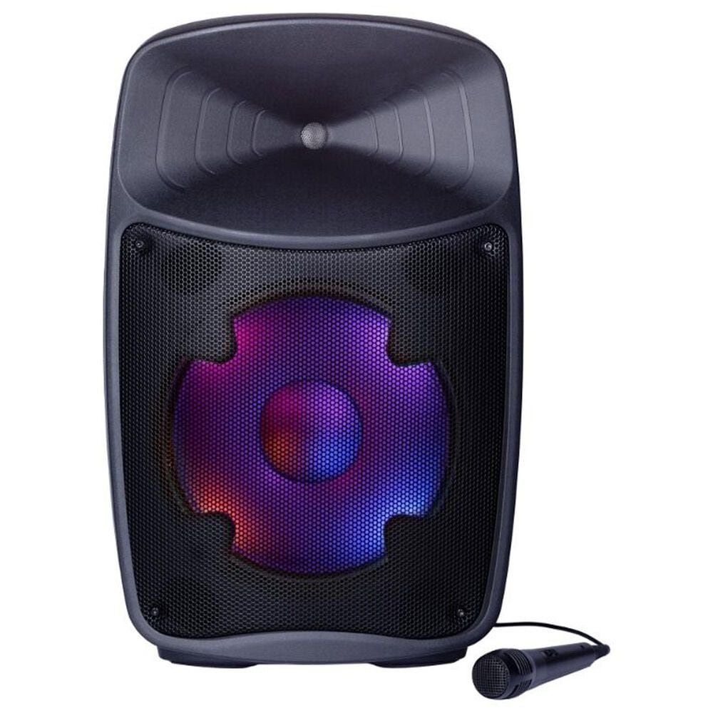 Ion Pro Glow Ultra Bluetooth Party Speaker with Microphone in Black, , large